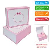 White &amp;amp; Pink Keepsake/Memory Box