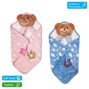 3D Teddy Head Velour Twin Layer Comforter image