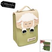 Small Faux Leather Shoulder Bag with Sheep Motif image
