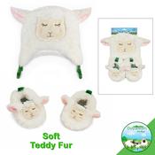 Baby Teddy Fur Hat &amp;amp; Booties