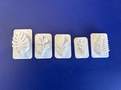 Set of five Leaf Clay Stamps
