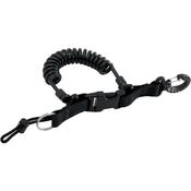 SCUBA diving spiral light holder clip with ring