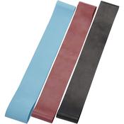 Fitness Resistance Bands Three-Pack 5-6-7 kg - Grey/Burgundy/Black image