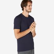 Men's Slim-Fit Fitness T-Shirt 500 - Dark Blue image