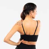 Women's Modern Jazz Dance Seamless Convertible Strap Bra - Black image