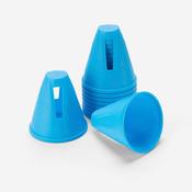 Inline Skating Slalom Cones 10-Pack - Blue
