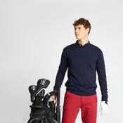 Men's golf crew neck pullover MW500 navy blue image