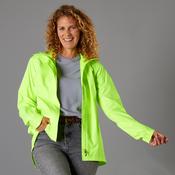 Women's Waterproof Urban Cycling Jacket - Neon Yellow image