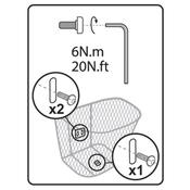 Basket Assembly Screws Elops 520 - Brown