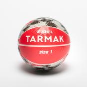 Kids' Size 1 Mini Foam Basketball K100 - Red/Grey image