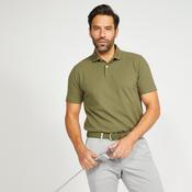Men's short-sleeved golf polo shirt - MW500 khaki image