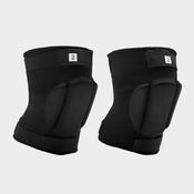 Kids' Reinforced Handball Knee Pads H100 - Black