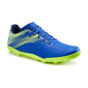 Kids' Dry Pitch Lace-Up Football Boots Agility 140 FG - Blue/Yellow image