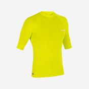 Men's short sleeve UV-protection T-shirt - 100 neon yellow image