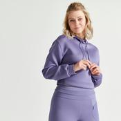 Cardio Fitness Cropped Hoodie - Purple image