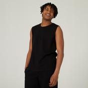 Men's Stretchy Fitness Tank Top 500 - Black image