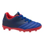 Kids' Easylace Moulded Dry Pitch Rugby Boots Skill 100 FG - Blue/Red