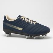 Men's Screw-In Stud Soft Pitch Rugby Boots Impact R500 SG8 - Navy Blue/Beige image