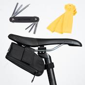 Saddle Bag Kit Easy M 0.6L + Multitool + 3 Tyre Lever - Black