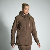 WOMEN'S WATERPROOF DURABLE JACKET 500 - BROWN image