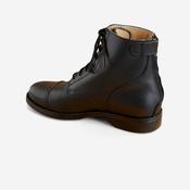 Adult Horse Riding Lace-up Leather Boots Paddock 560 - Black image