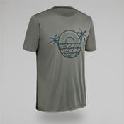Men's short-sleeved UV-protection T-shirt - Print khaki