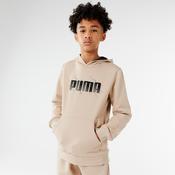 Kids' Hoodie - Beige with Print