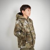 KIDS WARM JACKET 100 CAMOUFLAGE TREEMETIC image
