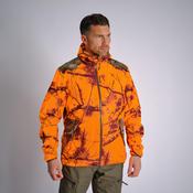 SILENT WATERPROOF HUNTING JACKET 500 - NEON LIGHT TREEMETIC image