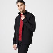 Men's Zip-Up Crew Cut Sweatshirt 500 - Black