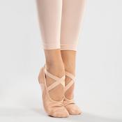 Leather Split-Sole Demi-Pointe Shoes Sizes 9.5C - 8 - Beige image