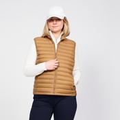 Women's Golf Sleeveless Down Jacket - MW500 Brown image