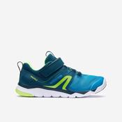 Kids' lightweight and breathable rip-tab trainers, teal image