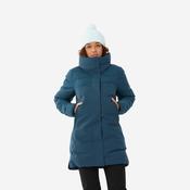 Women's Warm Mid-length Ski Jacket 500 - Blue image