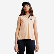 Kids' Light Horse Riding Tank Top 500 - Orange