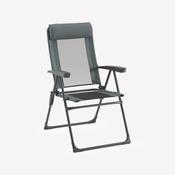 Camping Comfortable Reclining Folding Armchair - steel image