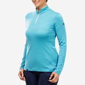 Women’s Long-sleeved Merino Zipped Neck T-shirt - MT500 image