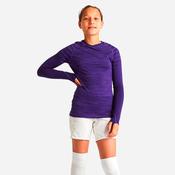 Kids' Long-Sleeved Thermal Base Layer Top Keepdry 500 - Purple image