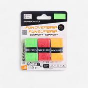 BADMINTON FUN OVERGRIP X 3 LIME RED OR