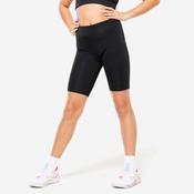 Girls' Basic Gymnastics Bike Shorts - Black image