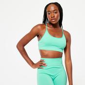 Women's Seamless Ribbed Sports Bra - Mint Green image