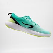 KIPRUN KN500 kids' drop 0 running shoes - green yellow black
