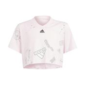 Girls' Cropped T-Shirt - Pink image
