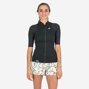 Women's anti-UV short-sleeved 1.5 mm neoprene YULEX top - Black image