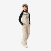 Girls’ Durable Skiing and Snowboarding Salopettes - 500 - White