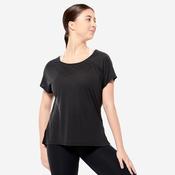Women's Modern Dance Loose-Fit Short-Sleeved T-Shirt - Black image