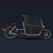 Electric Family Cargo Bike F900E - Taupe