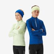 Kids’ warm long-sleeved t-shirt XC S TS 100 - Yellow image