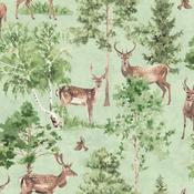 Arthouse Deer Forest Natural Wallpaper image