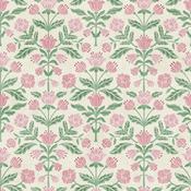 Arthouse Modern Floral Damask Green/Pink Wallpaper image